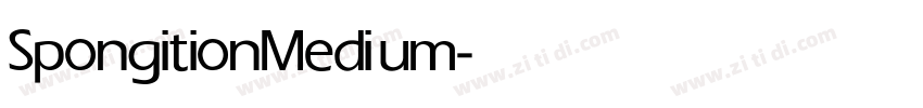 Spongition Medium字体转换